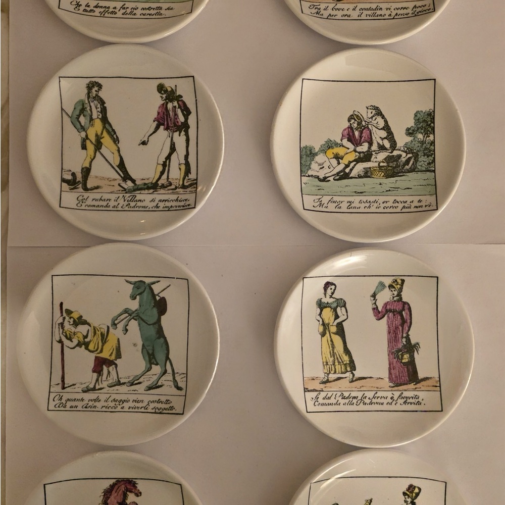 Fornasetti Multicolor Decorative Plates Set